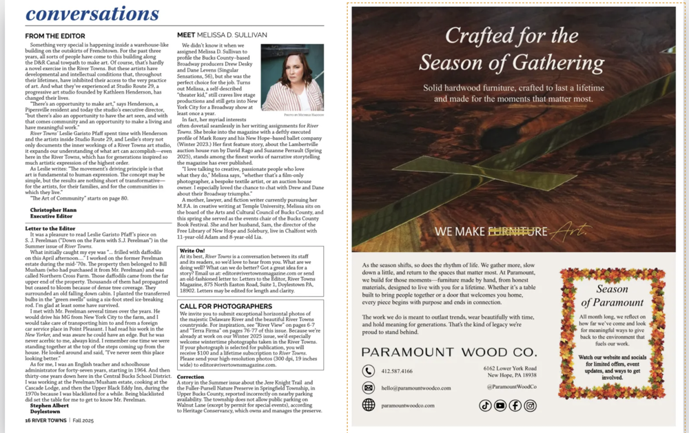 River Towns Magazine - Fall Publication